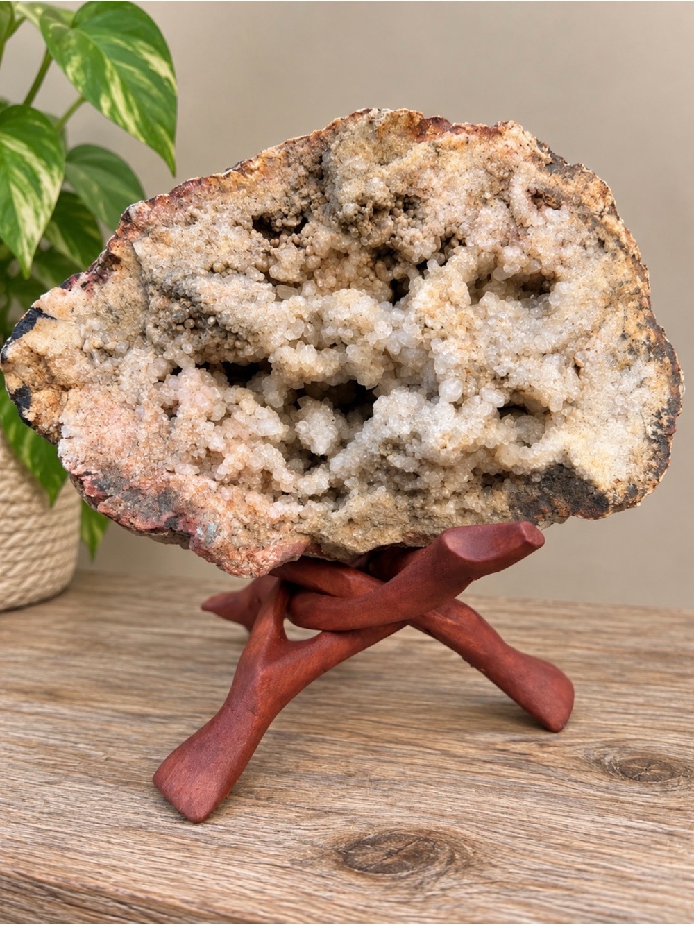 Large Druzy Crystal Geode